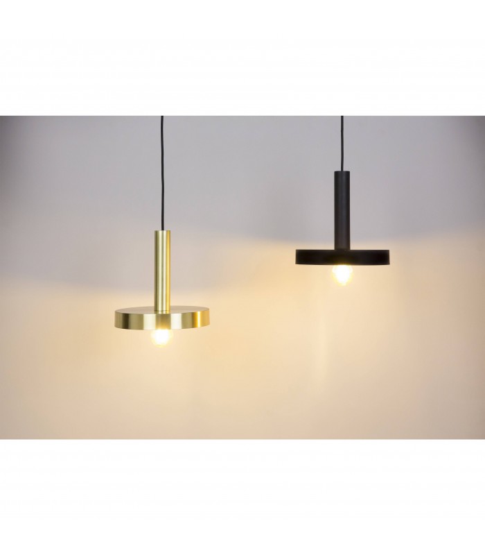 1 Light Dome Ceiling Pendant Black, Gold, E27 - 2
