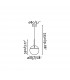 1 Light Globe Ceiling Pendant Wood, Dark Grey, E27 - 3