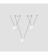 3 Light Ceiling Pendant White, Wood, E27 - 2