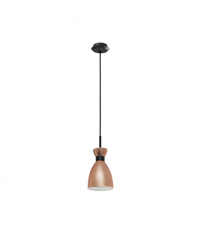 1 Light Ceiling Pendant White, Copper, E14 - 1