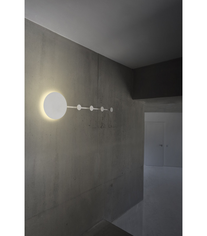 HAN LED White wall lamp coat rack-2