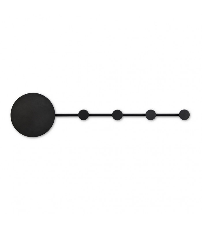 HAN LED Black wall lamp coat rack-1