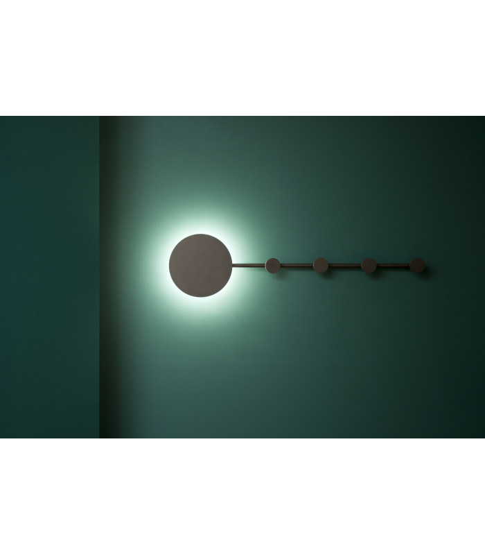 HAN LED Black wall lamp coat rack-2