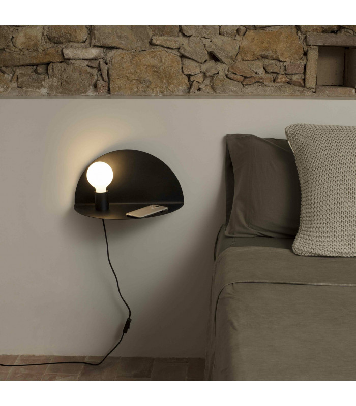 NIT Left black wall lamp-2