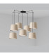 Samba Black Beige Pendant Suspension Pendant Lamp 7 Light