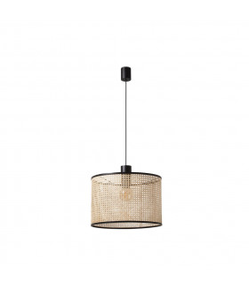 Mambo Black Rattan Pendant Simple Lamp Ø450-1