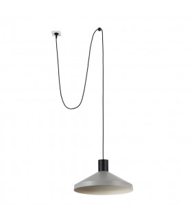 Kombo Grey Dome Pendant Lamp Ø400 With Plug
