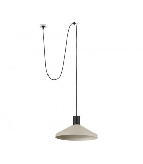 Kombo Beige Dome Pendant Lamp Ø400 With Plug 2700K