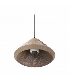 Saigon Grey Brown Pendant Lamp T70 Cone Cap 2700K IP65-1