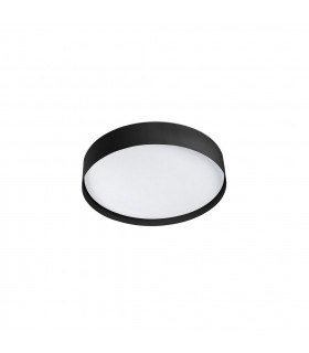 Vuk Led Matt Black Flush Ceiling Lamp IP44-1