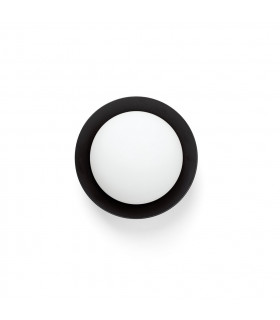 May Led Black Flush Wall Ceiling Lamp IP44-1