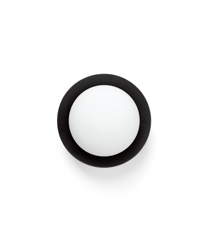 May Led Black Flush Wall Ceiling Lamp IP44-1