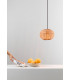 Haka Black Rattan Globe Pendant Lamp 25cm 2700K-2