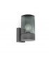 Kila Dark Grey Wall Lantern Lamp Smoked 2700K IP65-1