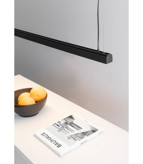 Vico 115cm Black Pendant Lamp With Surface Canopy-2