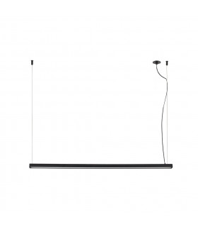 Vico 115cm Black Pendant Lamp With Recessed Canopy-1