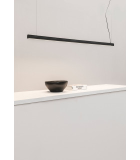 Vico 115cm Black Pendant Lamp With Recessed Canopy-2