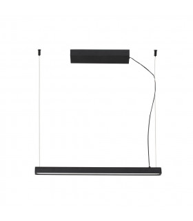 Vico 60cm Black Pendant Lamp With Surface Canopy-1