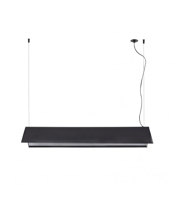 Ludovico 115 Black Pendant Lamp With Recessed Canopy-1