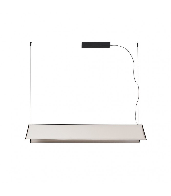 Ludovico 115 White Pendant Lamp With Surface Canopy-1