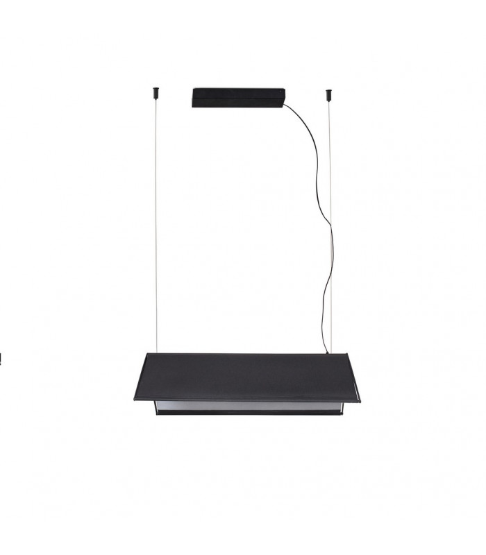 Ludovico 60 Black Pendant Lamp With Surface Canopy