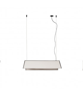 Ludovico 60 White Pendant Lamp With Recessed Canopy