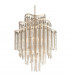 Chimera 10 Light Chandelier Silver Leaf Glass