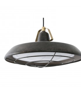 LED 1 Light Outdoor Dome Ceiling Pendant Light Old Brown IP44 - 2