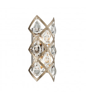 Tiara 2 Light Wall Sconce Vienna Bronze Crystal