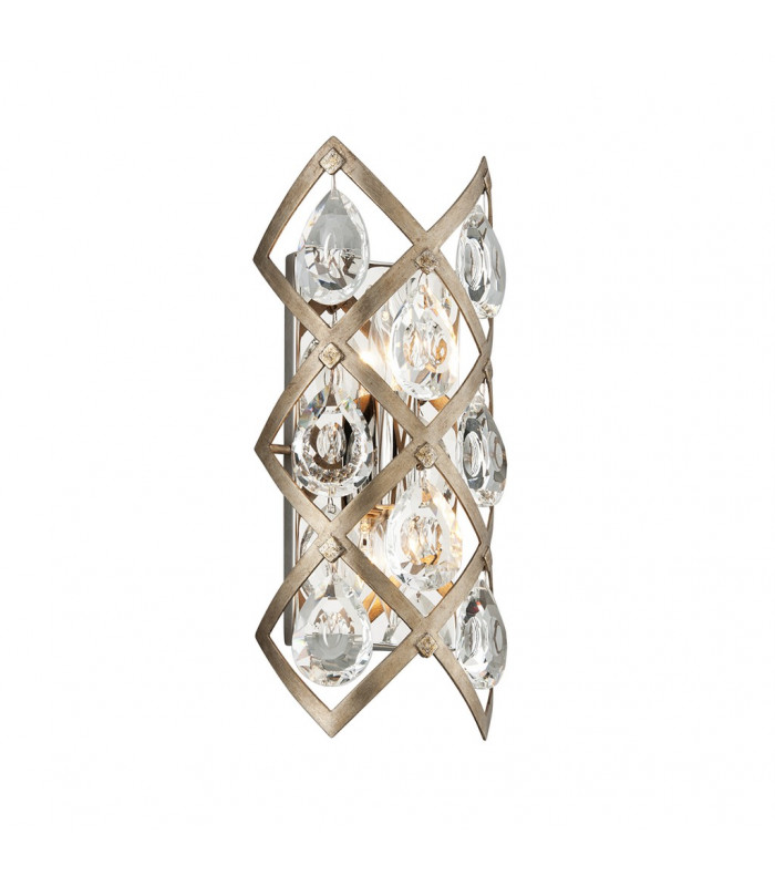 Tiara 2 Light Wall Sconce Vienna Bronze Crystal