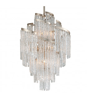 Mont Blanc 13 Light Chandelier MODERN Leaf Venetian Glass