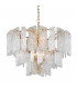Piemonte 8 Light Chandelier Royal Gold Glass