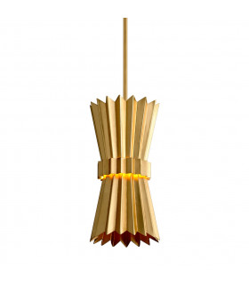 Moxy 1 Light Pendant Gold Leaf