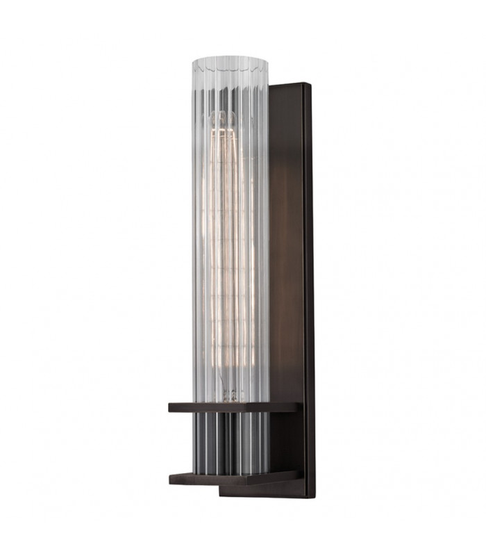 Sperry 1 Light Wall Sconce Old Bronze Glass