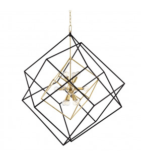 Roundout 12 Light Pendant Brass