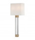 Larissa 2 Light Wall Sconce Brass Silk