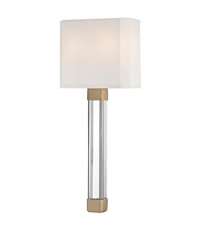 Larissa 2 Light Wall Sconce Brass Silk