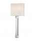 Larissa 2 Light Wall Sconce Polished Nickel Silk