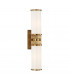 Harper 2 Light Bath Bracket Brass Glass