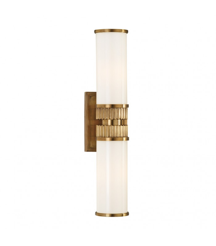 Harper 2 Light Bath Bracket Brass Glass