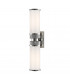 Harper 2 Light Bath Bracket Polished Nickel Glass