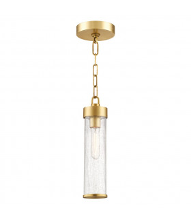 Soriano 1 Light Pendant Brass Glass