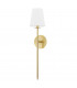 Niagra 1 Light Wall Sconce Brass Glass