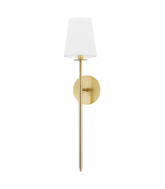 Niagra 1 Light Wall Sconce Brass Glass