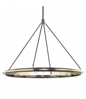 Chambers 12 Light Pendant Aged Brass