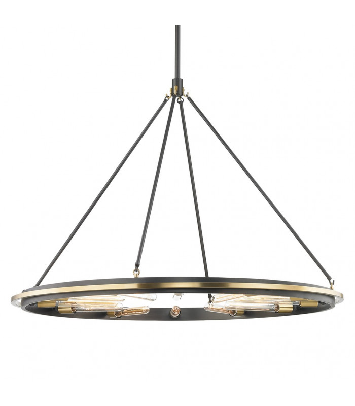 Chambers 12 Light Pendant Aged Brass
