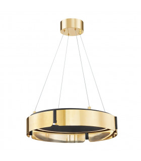Tribeca Small Led Chandelier Brass Black