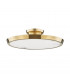 Draper Led Flush Mount Brass Alabaster