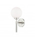Bowery 1 Light Bath Bracket Polished Nickel Glass