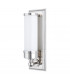 Everett 1 Light Bath Bracket Polished Nickel Glass